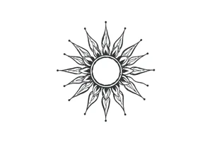 Sun tattoo idea