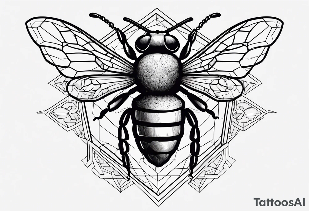 Bees, skull, tattoo idea