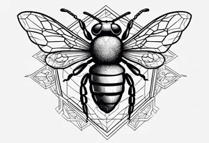 Bees, skull, tattoo idea