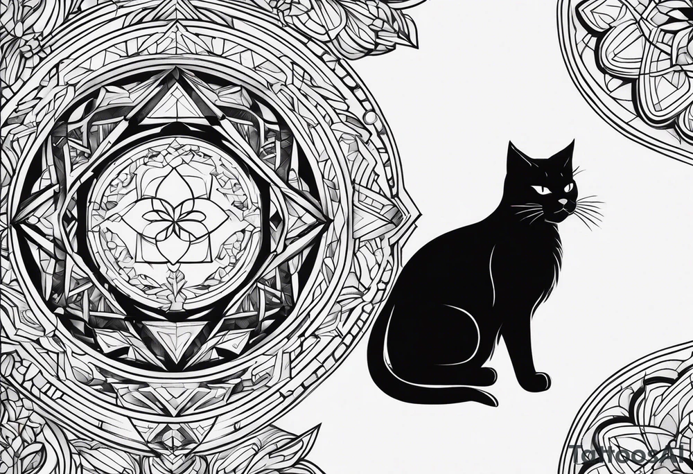 Black Cat tattoo idea
