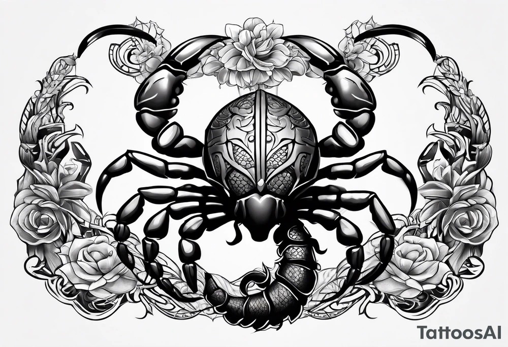 scorpio tattoo idea