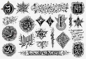Hebrew written tattoo for arm tattoo idea
