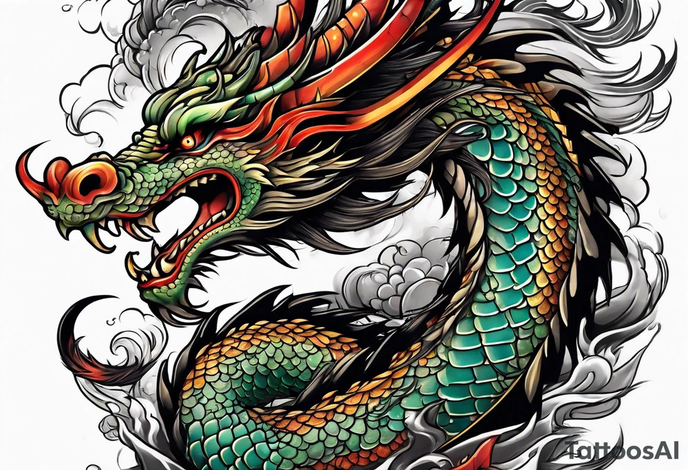 Japonese Dragon tattoo idea
