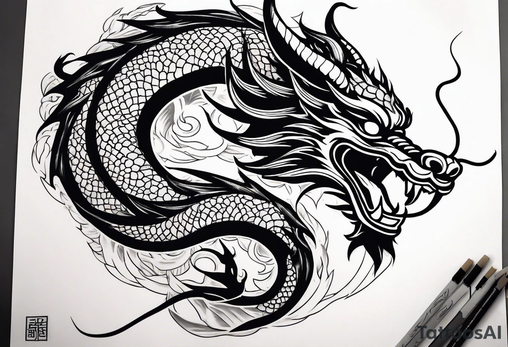 Chinese Dragon tattoo idea