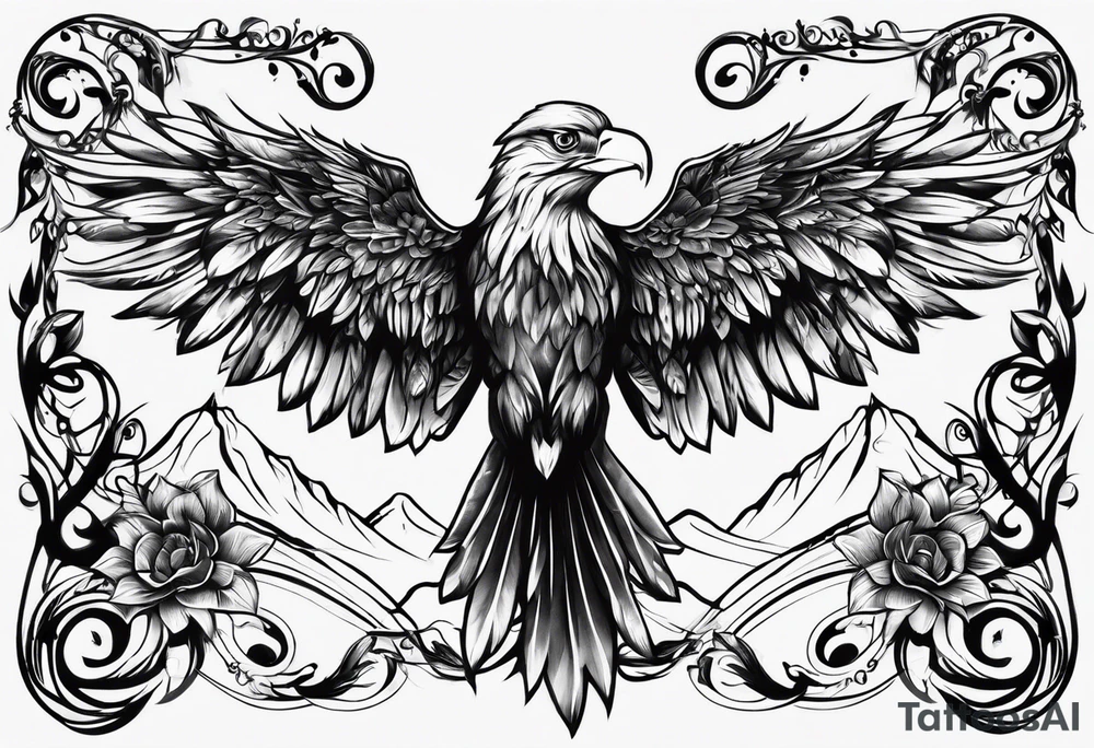 roots and wings tattoo idea