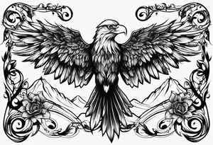 roots and wings tattoo idea