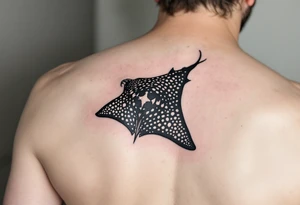 spotted eagle ray tattoo idea