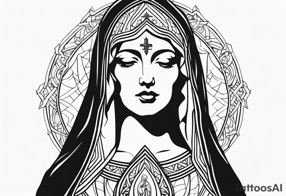 mother Mary tattoo idea