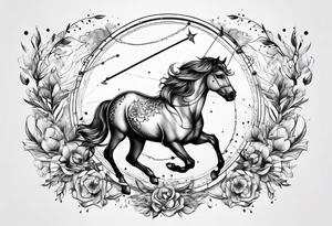 Sagittarius constellation tattoo idea