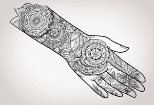 full hand tattoo tattoo idea