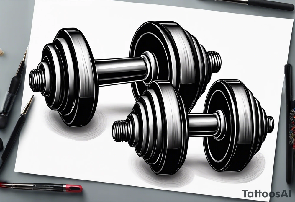 Dumbell tattoo idea