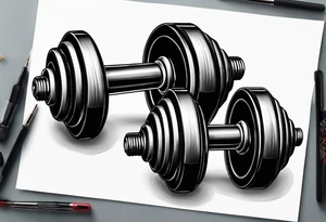 Dumbell tattoo idea