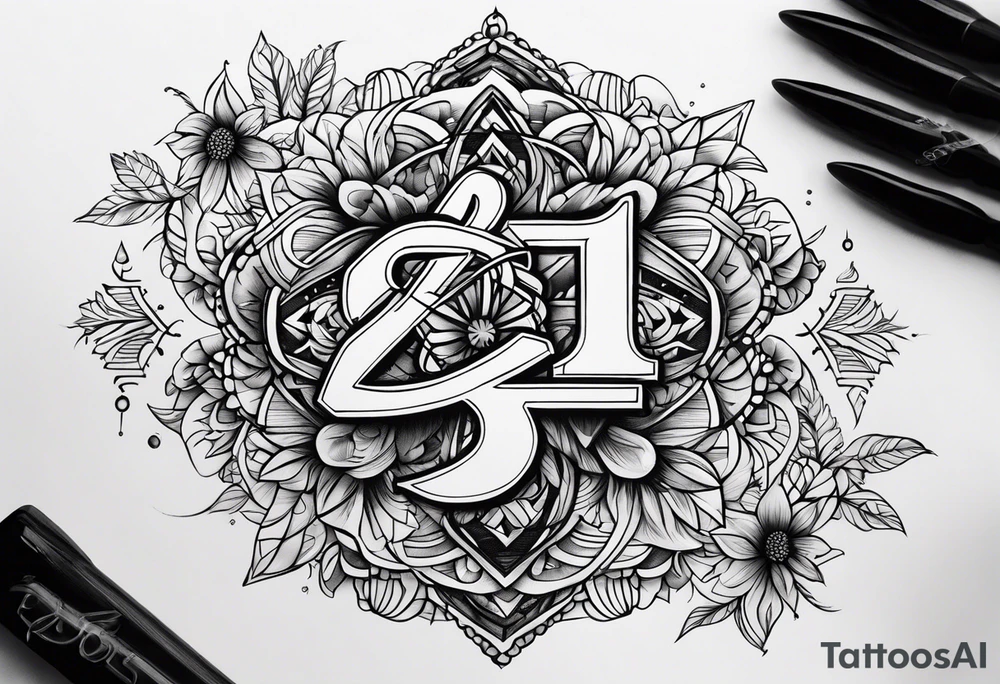 The number twentytwo tattoo idea