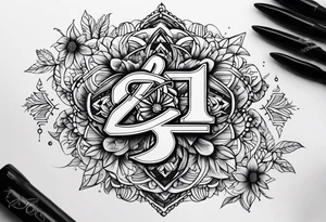 The number twentytwo tattoo idea