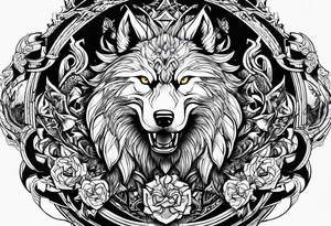 Odin Vs Fenrir tattoo idea