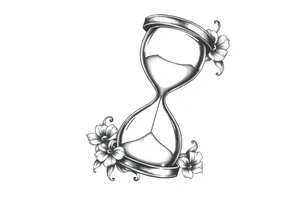 live with what you have and enjoy it to the fullest, hourglass, sun shines down tattoo idea