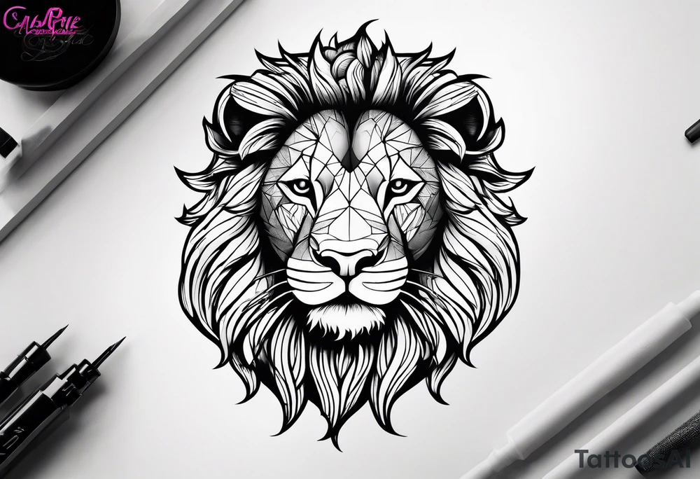 little lion tattoo idea