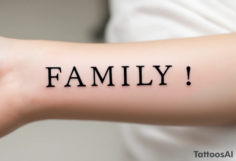 FAMILY tattoo idea