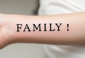 FAMILY tattoo idea