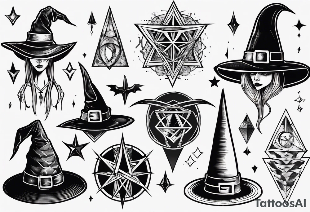 Witch hat tattoo idea