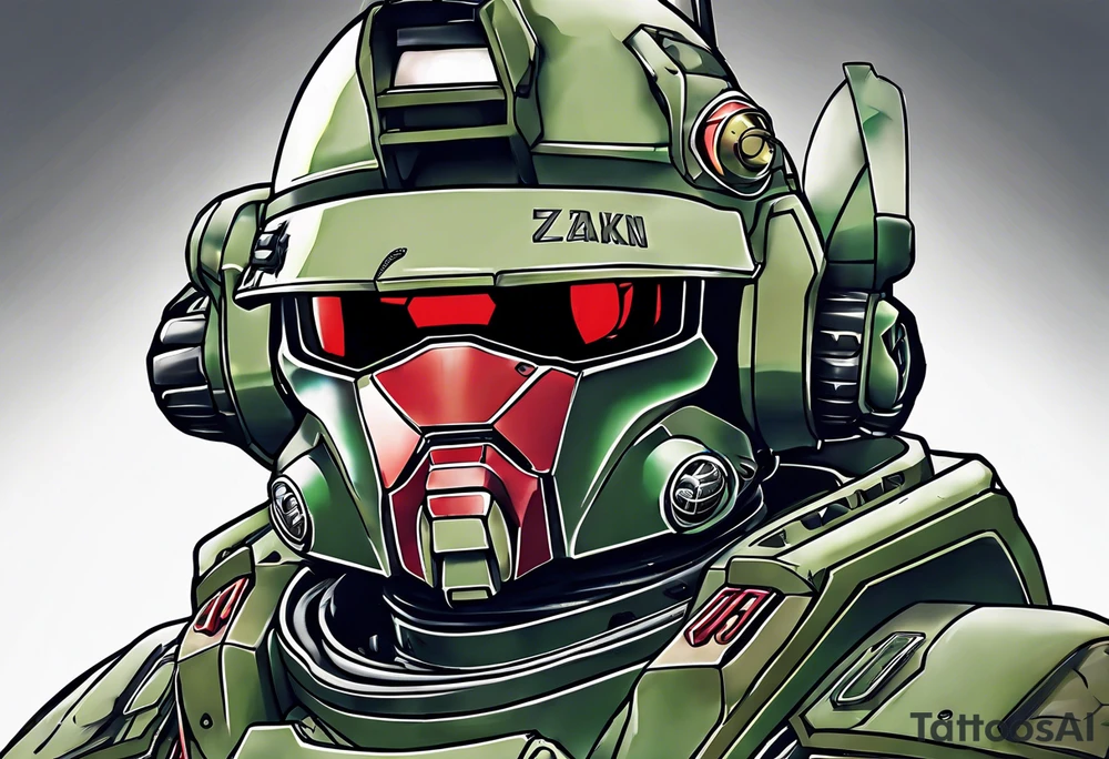 Zeon Zaku tattoo idea