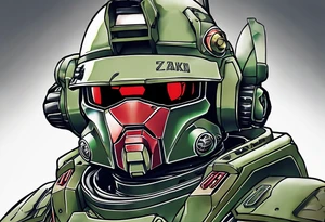 Zeon Zaku tattoo idea