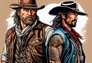 Western movie tattoo idea