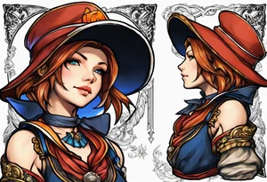 Beatrix from Final Fantasy 9 tattoo idea