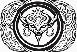 demon seal like supernaturals with tribals for forearm tattoo idea