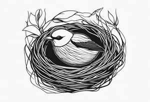 BIRD NEST tattoo idea