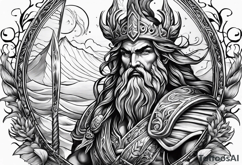 Poseidon tattoo idea