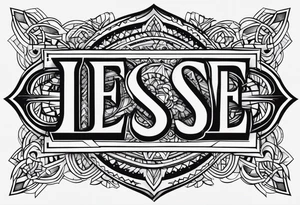 The name Jesse tattoo idea