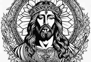 nombre de jesus tattoo idea