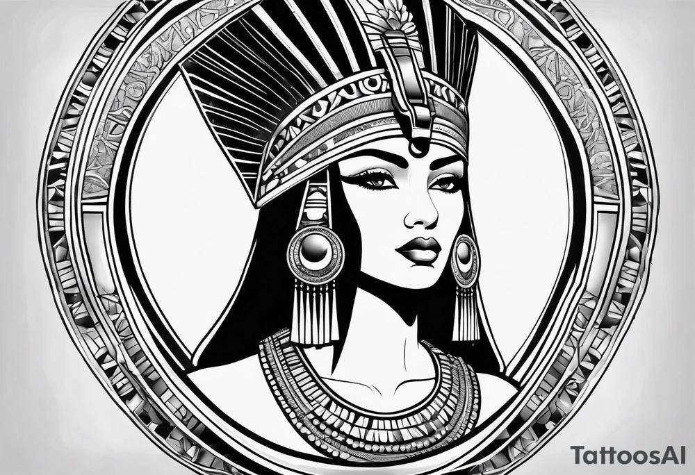 cleopatra's face tattoo idea