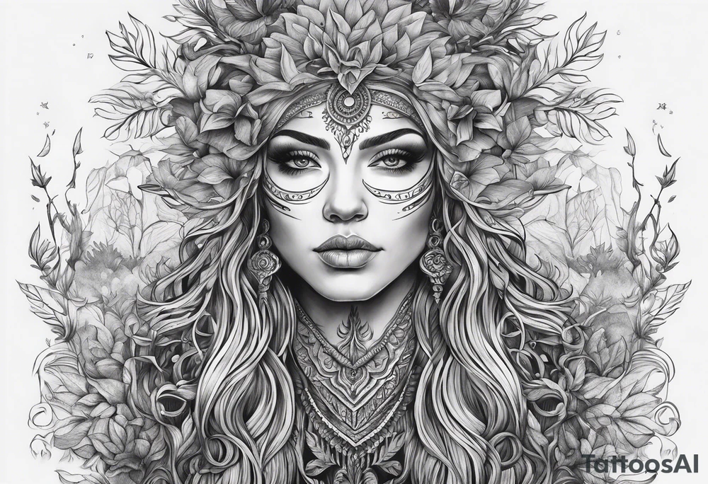 Nirnroot with long roots tattoo idea