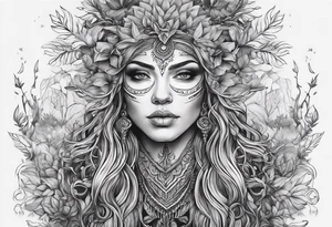 Nirnroot with long roots tattoo idea