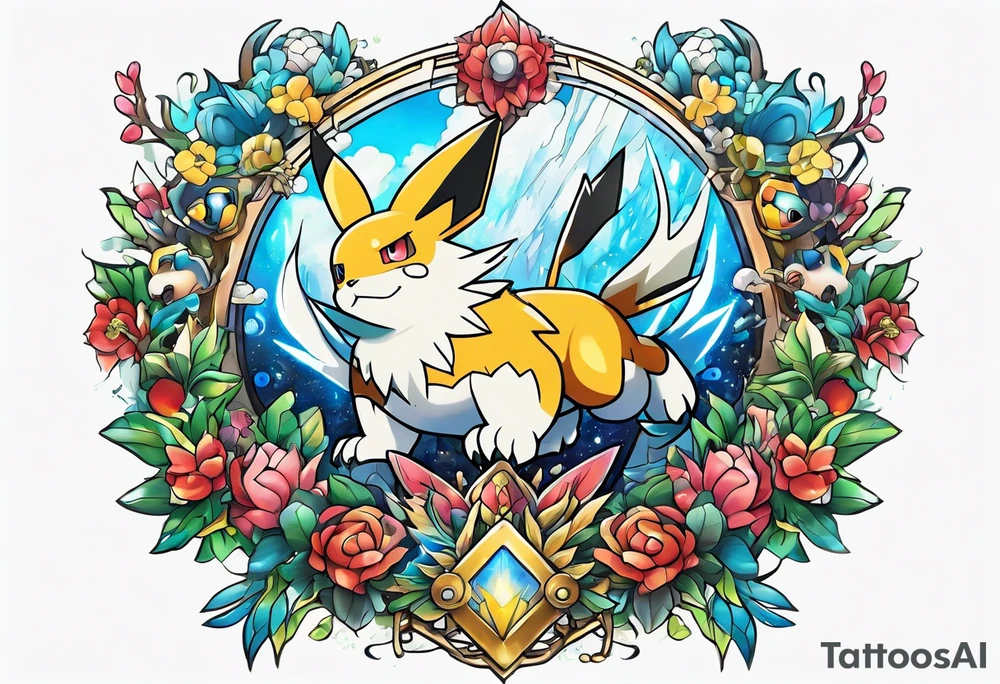 pokemon x digimon tattoo idea