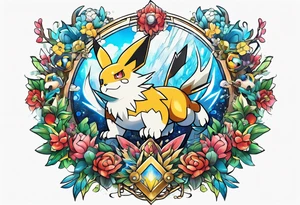 pokemon x digimon tattoo idea