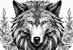 chimera wolf tattoo idea