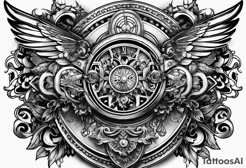 Masculine, steam punk tattoo idea