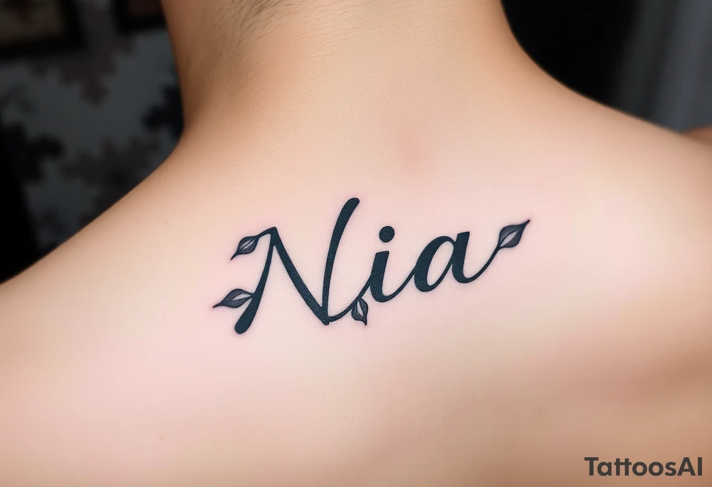 name Nia tattoo idea