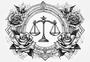 Libra and Pisces and Scorpio tattoo idea