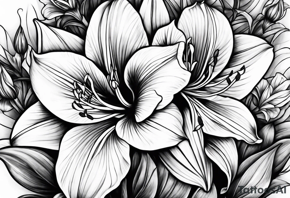 amaryllis tattoo idea