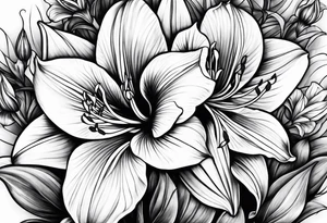 amaryllis tattoo idea
