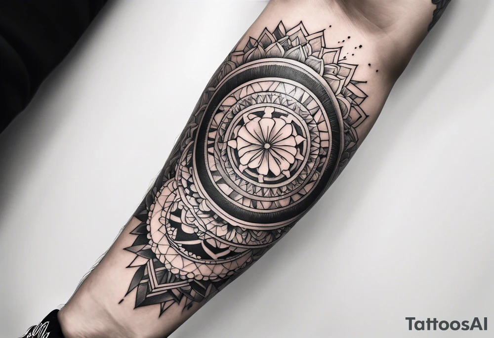 Sleeve tattoo, fine line, realistic, light and bold representing freedom, peace, happiness, family, friends, kindness, heritage, Denmark, Germany, tattoo idea