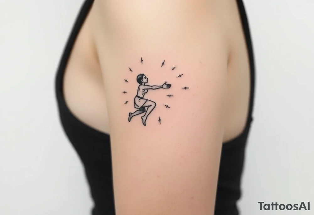 cadeira de balanço e uma estrela tattoo idea