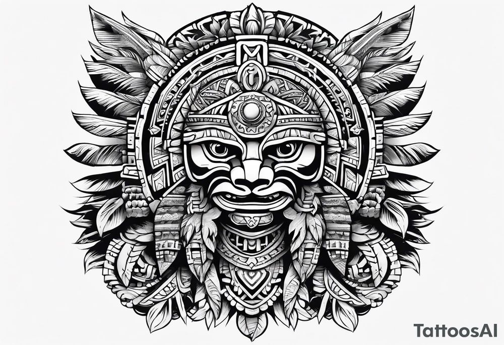 Aztec,  Quetzacoatl, sleeve tattoo idea