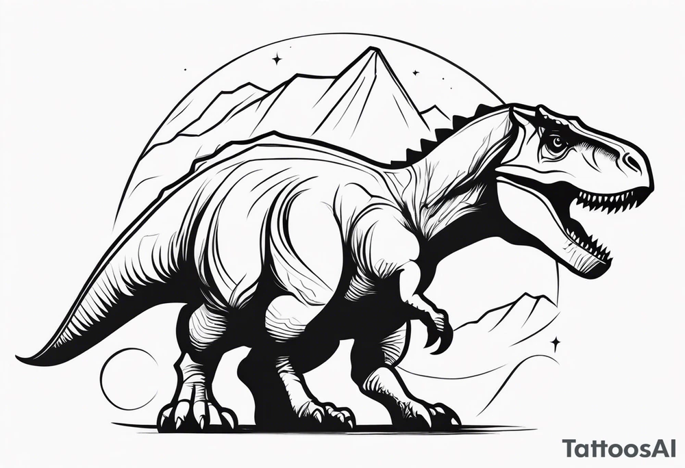 dinosaur tattoo idea