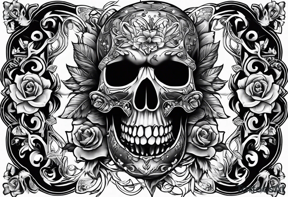 rock n roll tattoo idea