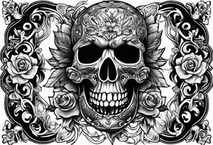 rock n roll tattoo idea
